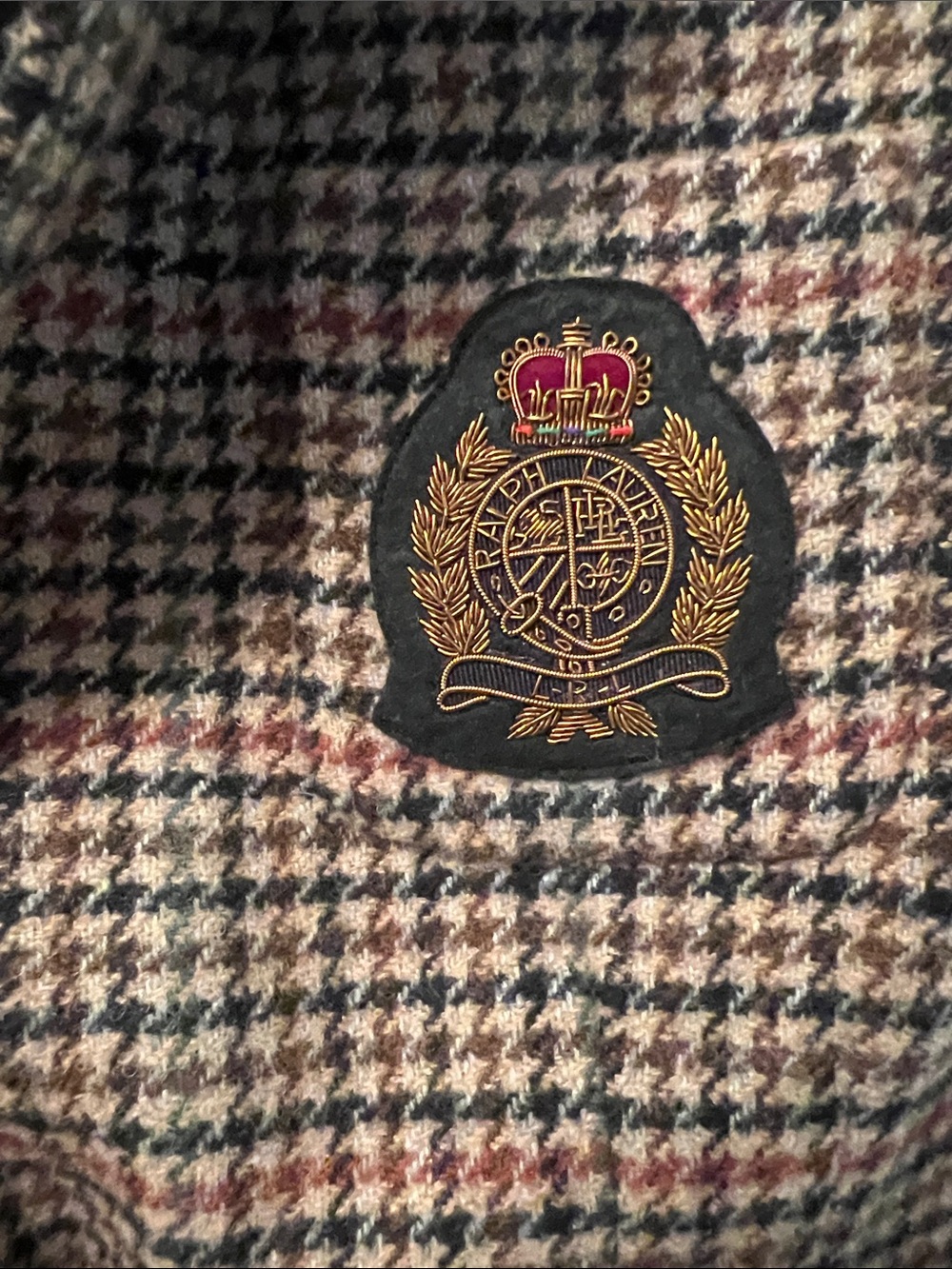 Lauren Ralph Lauren Tweed Blazer with LRL Crest EEEUC - Picture 4 of 14